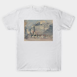 A Religious Procession by David Cox T-Shirt